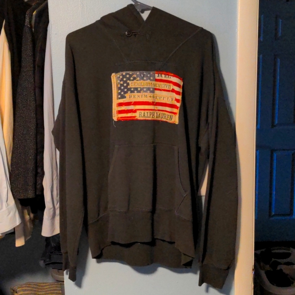 Ralph Lauren Denim & Supply Gray Shawl Hoodie